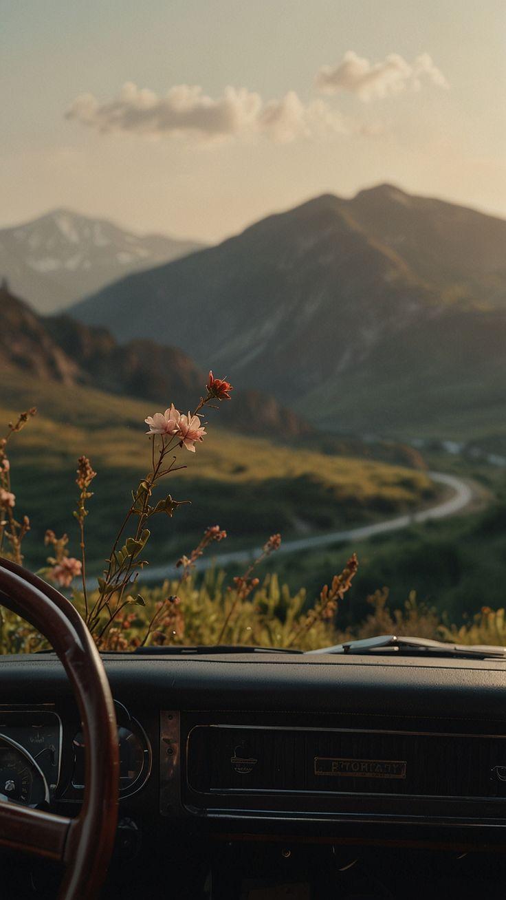 Sunrise Embrace: Dawn's Fresh Floral Array